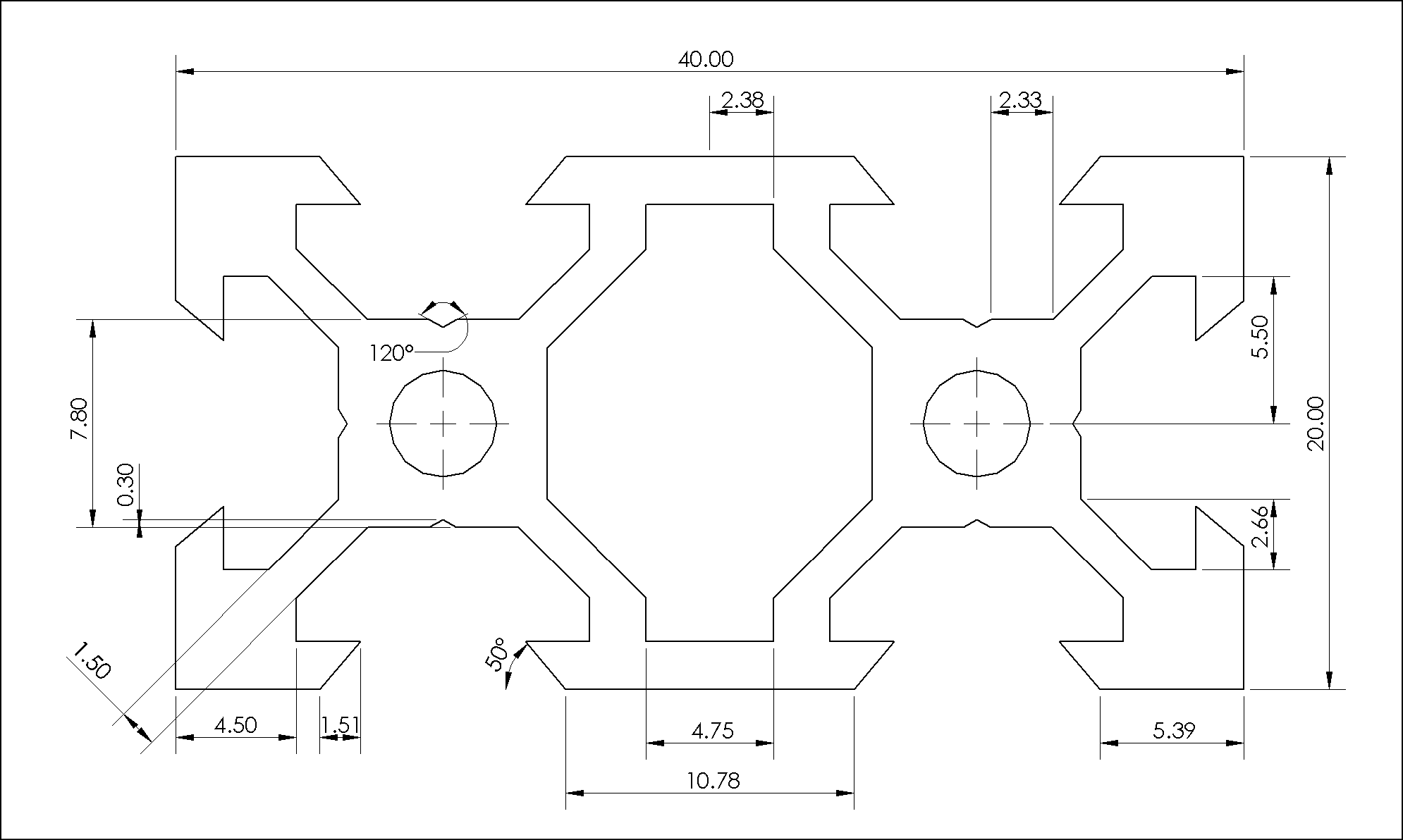 20 x40铝合金轮廓24